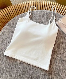 Pittok（ピットク）の「ブラカップ付きドロップ丈キャミソール（キャミソール）」
