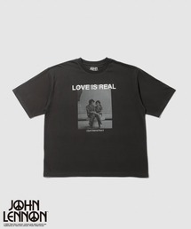 フォトプリント ルーズシルエット クルーネック Tシャツ