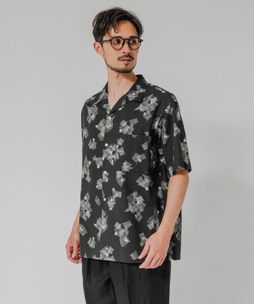LONGCHAMP(ロンシャン)の「LONGCHAMP OPEN COLLAR SHIRTS(シャツ/ブラウス・メンズ・ブラック/ライトブルー/ブラウン/ブルー系その他・MEDIUM/LARGE)」の2枚目の写真