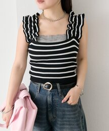 CHANEL ブラック フリル タンクトップ Mサイズ タンクトップ（ブラック/黒色系・フリル）ファッション通販 - ZOZOTOWN
