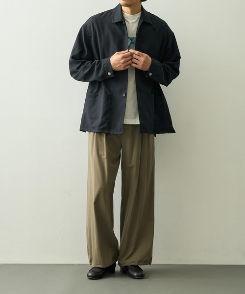 UNTRACE(アントレース)の「【UNTRACE】_254/サイドZIPカバーオール(カバーオール・メンズ・ブラック/ネイビー・1)」の16枚目の写真
