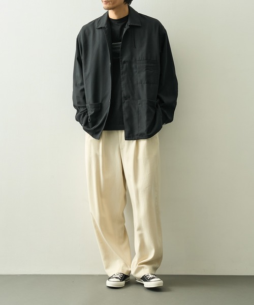 UNTRACE(アントレース)の「【UNTRACE】_254/サイドZIPカバーオール(カバーオール・メンズ・ブラック/ネイビー・1)」の3枚目の写真