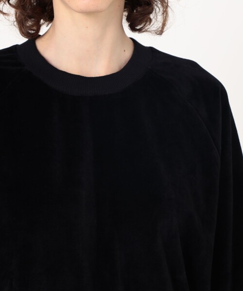 BASERANGE(ベースレンジ)の「BASERANGE RIM RAGLAN SWEATSHIR スウェットシャツ(スウェット・レディース・ブラック・S)」の6枚目の写真
