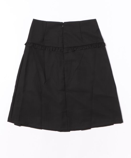 Chiina(チーナ)の「Chiina / ボックスプリーツ膝丈スカート(スカート・レディース・グレー/ベージュ/ブラック/ホワイト・MEDIUM/SMALL)」の8枚目の写真