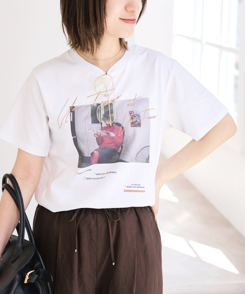 U by SPICK&SPAN（ユーバイスピックアンドスパン）の「TRICOMER/トリコメル UNE FEMME EST FEMME-1 TEE（Tシャツ/カットソー・レディース・ホワイト・FREE）」の11枚目の写真