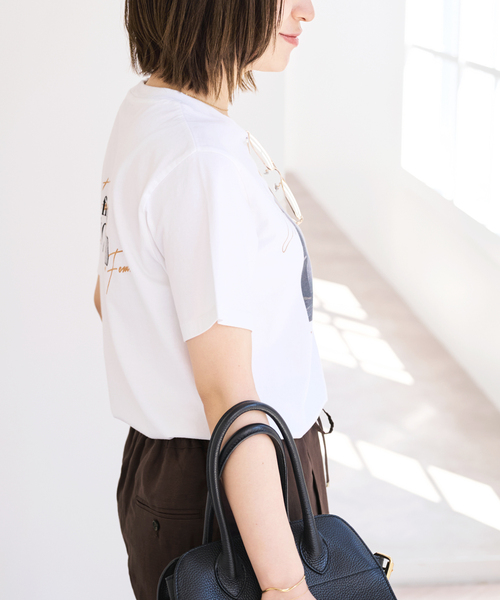 U by SPICK&SPAN（ユーバイスピックアンドスパン）の「TRICOMER/トリコメル UNE FEMME EST FEMME-1 TEE（Tシャツ/カットソー・レディース・ホワイト・FREE）」の13枚目の写真