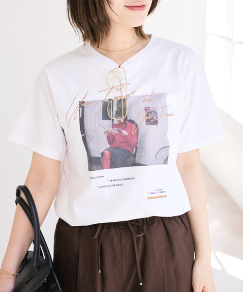 U by SPICK&SPAN（ユーバイスピックアンドスパン）の「TRICOMER/トリコメル UNE FEMME EST FEMME-1 TEE（Tシャツ/カットソー・レディース・ホワイト・FREE）」の14枚目の写真