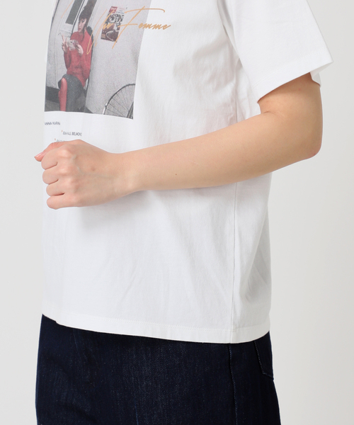 U by SPICK&SPAN（ユーバイスピックアンドスパン）の「TRICOMER/トリコメル UNE FEMME EST FEMME-1 TEE（Tシャツ/カットソー・レディース・ホワイト・FREE）」の20枚目の写真