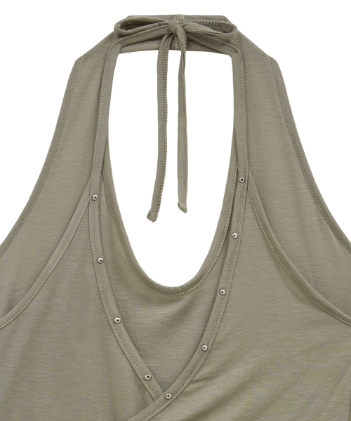 Midnight Move(ミッドナイトムーブ)の「double top (khaki)(Tシャツ/カットソー・レディース・その他・FREE)」の3枚目の写真