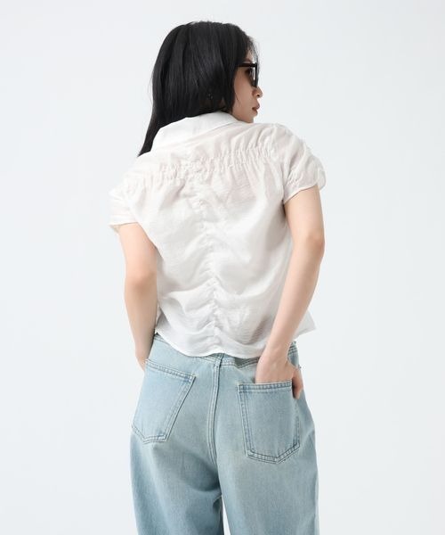 JEANASIS(ジーナシス)の「シアージャガードシャーリングシャツSS/859249(シャツ/ブラウス・レディース・ブルー系その他/ベージュ系その他/ホワイト/ブラック・FREE)」の22枚目の写真