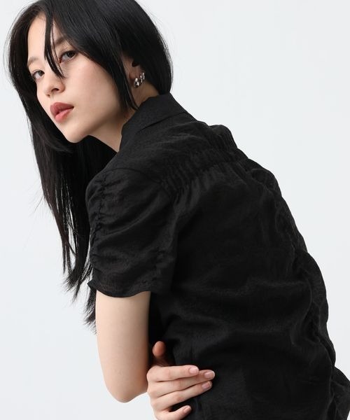 JEANASIS(ジーナシス)の「シアージャガードシャーリングシャツSS/859249(シャツ/ブラウス・レディース・ブルー系その他/ベージュ系その他/ホワイト/ブラック・FREE)」の18枚目の写真