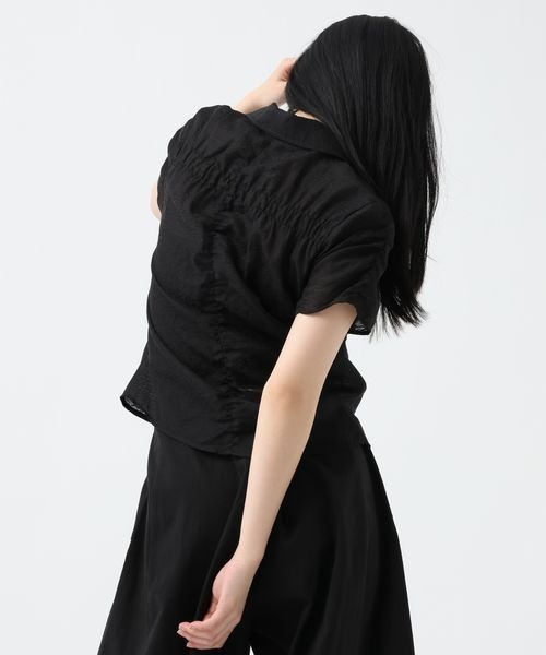 JEANASIS(ジーナシス)の「シアージャガードシャーリングシャツSS/859249(シャツ/ブラウス・レディース・ブルー系その他/ベージュ系その他/ホワイト/ブラック・FREE)」の17枚目の写真