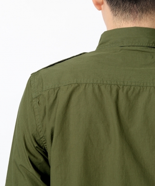 GLOBAL WORK（グローバルワーク）の「ミリタリーシャツ長袖/710855（シャツ/ブラウス・メンズ・ベージュ/カーキ・LARGE/MEDIUM/SMALL/X-LARGE）」の7枚目の写真
