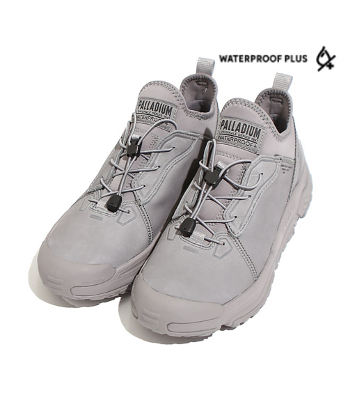 PALLADIUM(パラディウム)の「オフグリッドレザー防水グレー フランネルスニーカー74064-071-M(スニーカー・レディース・チャコールグレー・23cm/24cm/25cm/26cm/27cm/28cm)」の1枚目の写真