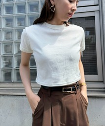 【Vincent et Mireille】SHORT SLEEVE RINGER TEE