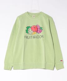 /FRUIT OF THE LOOM/製品染め プリントトレーナー