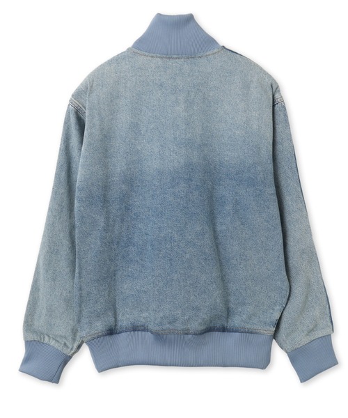adidas(アディダス)の「adidas FIREBIRD ADICOLOR DENIM TRACK TOP / アディダス ファイヤーバード アディカラー デニム トラックトップ(デニムジャケット・メンズ・ライトインディゴブルー・M/L/XL/XXL/3XL/S)」の9枚目の写真