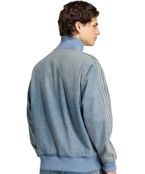 adidas(アディダス)の「adidas FIREBIRD ADICOLOR DENIM TRACK TOP / アディダス ファイヤーバード アディカラー デニム トラックトップ(デニムジャケット・メンズ・ライトインディゴブルー・M/L/XL/XXL/3XL/S)」の10枚目の写真