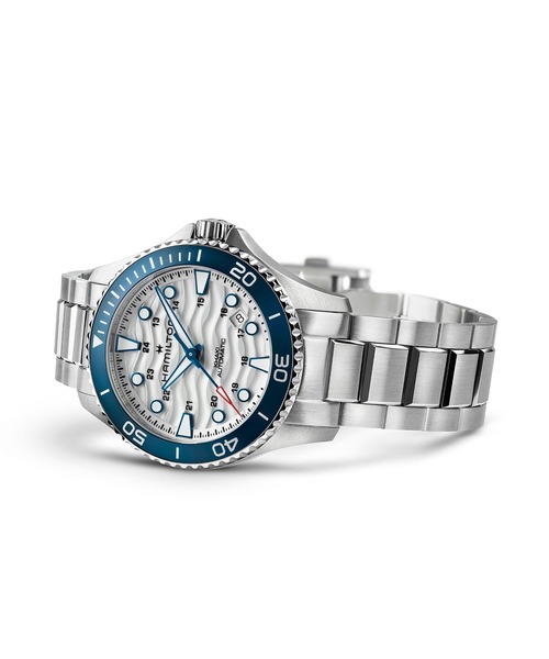 HAMILTON（ハミルトン）の「HAMILTON [ハミルトン] 腕時計 Khaki Navy （カーキ ネイビー） Scuba 自動巻き 40MM ホワイト×シルバー（アナログ腕時計・メンズ・ホワイト・FREE）」の3枚目の写真