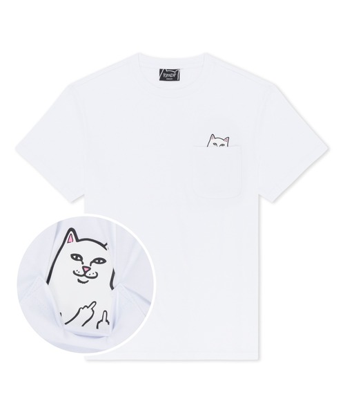 RIPNDIP(リップンディップ)の「LORD NERMAL POCKET TEE (WHITE)(Tシャツ/カットソー・メンズ・ホワイト・SMALL/MEDIUM/LARGE/X-LARGE/XX-LARGE)」の3枚目の写真