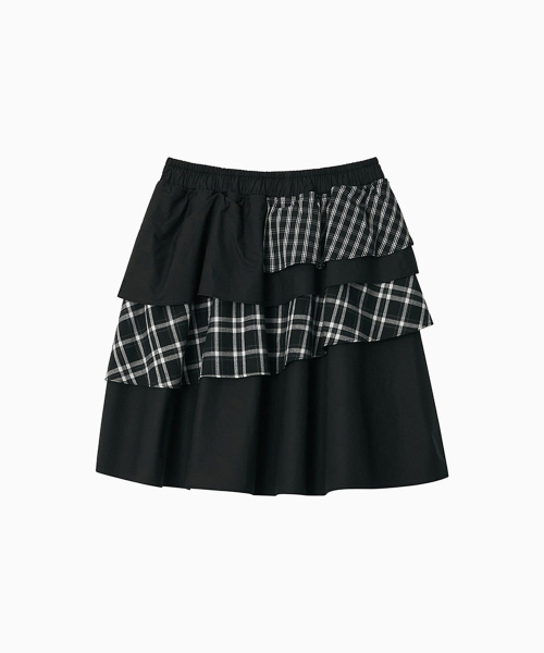OHESHIO（オヘシオ）の「CANCAN LAYERED SKIRT, BLACK CHECK（スカート・レディース・その他・FREE）」の9枚目の写真