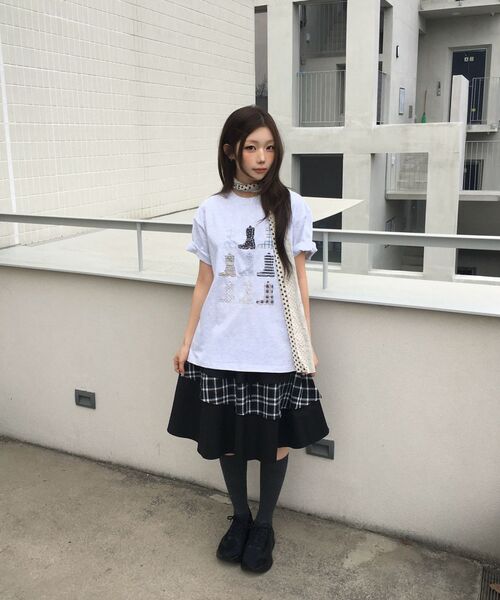 OHESHIO（オヘシオ）の「CANCAN LAYERED SKIRT, BLACK CHECK（スカート・レディース・その他・FREE）」の12枚目の写真