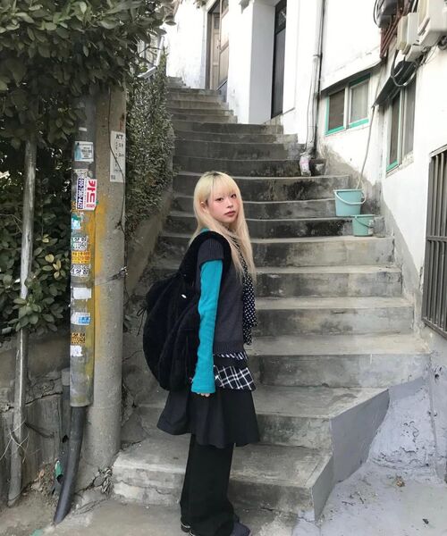 OHESHIO（オヘシオ）の「CANCAN LAYERED SKIRT, BLACK CHECK（スカート・レディース・その他・FREE）」の13枚目の写真
