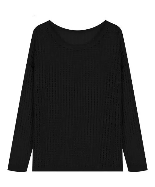 ampm(エーエムピーエム)の「ルーズメッシュサマーニット(Tシャツ/カットソー・レディース・ホワイト/ブラック・M/S)」の12枚目の写真