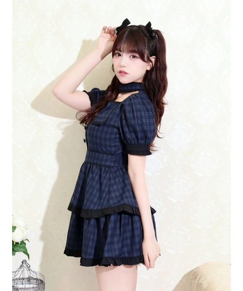 NOEMIE（ノエミー）の「チョーカーパイピングティアードワンピース（ワンピース・レディース・B/ブラック/A・M）」の11枚目の写真