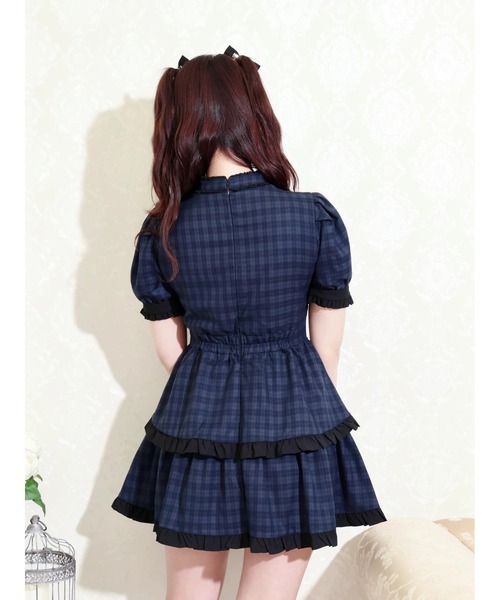NOEMIE（ノエミー）の「チョーカーパイピングティアードワンピース（ワンピース・レディース・B/ブラック/A・M）」の12枚目の写真