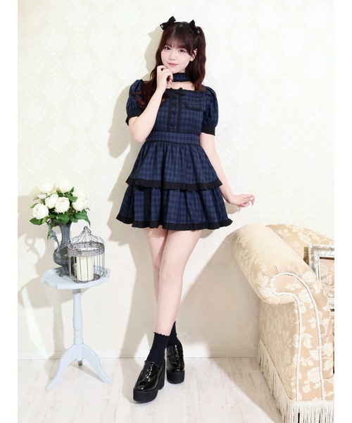 NOEMIE（ノエミー）の「チョーカーパイピングティアードワンピース（ワンピース・レディース・B/ブラック/A・M）」の13枚目の写真