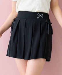 Amourire girl（アムリールガール）の「サイドリボン プリーツスカート インナーパンツ付き 裏地有（スカート）」