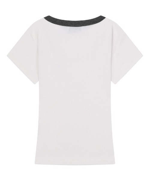 MUCENT(ムセント)の「◇MUCENT◇ブランド直輸入正規品/フェリングMIDIリンガーハーフT FERRING MIDI RINGER HALF T(Tシャツ/カットソー・レディース・ホワイト/グレー/ブラック・FREE)」の9枚目の写真