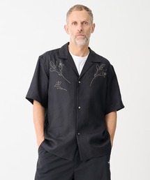 TANAKA（タナカ）の「別注THE SS SHIRT BLACK LINEN EMBROIDERY（シャツ/ブラウス）」