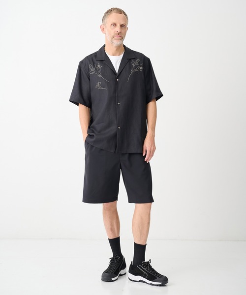 TANAKA（タナカ）の「【TANAKA/タナカ】別注THE SS SHIRT BLACK LINEN EMBROIDERY（シャツ/ブラウス・メンズ・ブラック・M/L）」の9枚目の写真