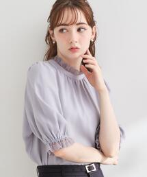couture brooch | 【大人上品・前後2WAY】エンブロレース 5分袖ブラウス【洗濯機可】(シャツ/ブラウス)