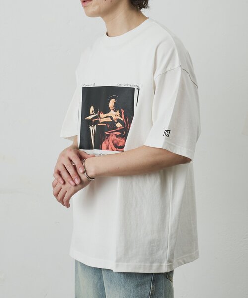 COLONY 2139（コロニートゥーワンスリーナイン）の「【ConVenir】カラヴァッジョTシャツ（Tシャツ/カットソー・メンズ・ブラック/ホワイト・MEDIUM/LARGE）」の12枚目の写真