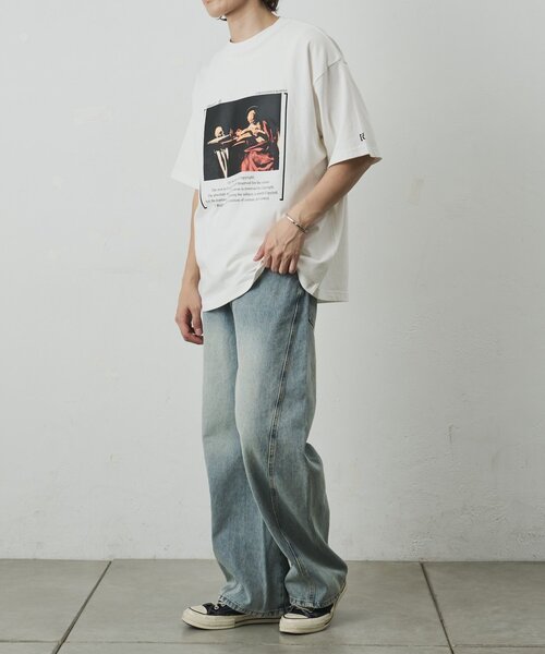 COLONY 2139（コロニートゥーワンスリーナイン）の「【ConVenir】カラヴァッジョTシャツ（Tシャツ/カットソー・メンズ・ブラック/ホワイト・MEDIUM/LARGE）」の16枚目の写真
