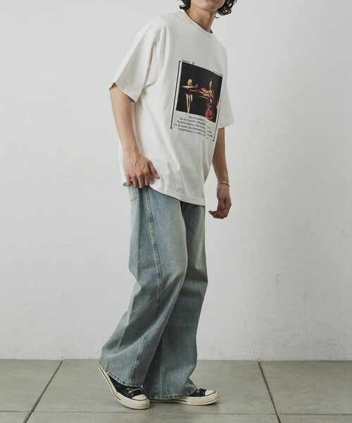 COLONY 2139（コロニートゥーワンスリーナイン）の「【ConVenir】カラヴァッジョTシャツ（Tシャツ/カットソー・メンズ・ブラック/ホワイト・MEDIUM/LARGE）」の18枚目の写真