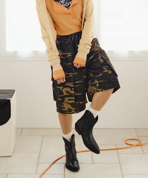 ROSE BUD(ローズバッド)の「CREOLME/MILITARY CARGO SHORTS(その他パンツ・レディース・カモフラージュ・ONE SIZE)」の1枚目の写真