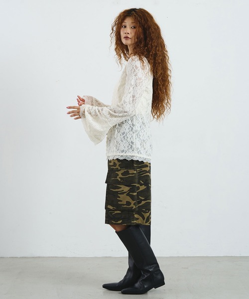 ROSE BUD(ローズバッド)の「CREOLME/MILITARY CARGO SHORTS(その他パンツ・レディース・カモフラージュ・ONE SIZE)」の7枚目の写真