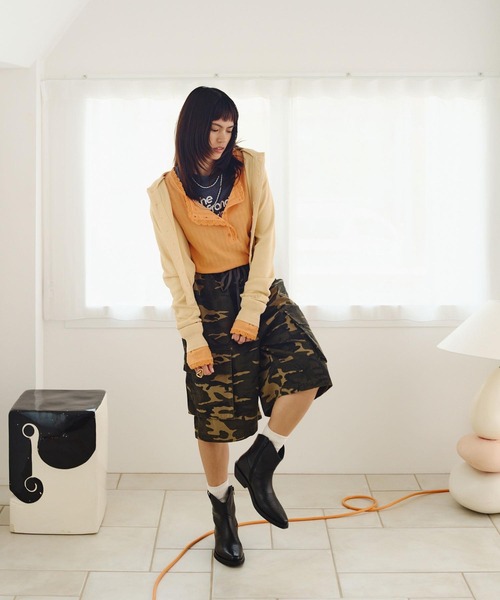 ROSE BUD(ローズバッド)の「CREOLME/MILITARY CARGO SHORTS(その他パンツ・レディース・カモフラージュ・ONE SIZE)」の2枚目の写真