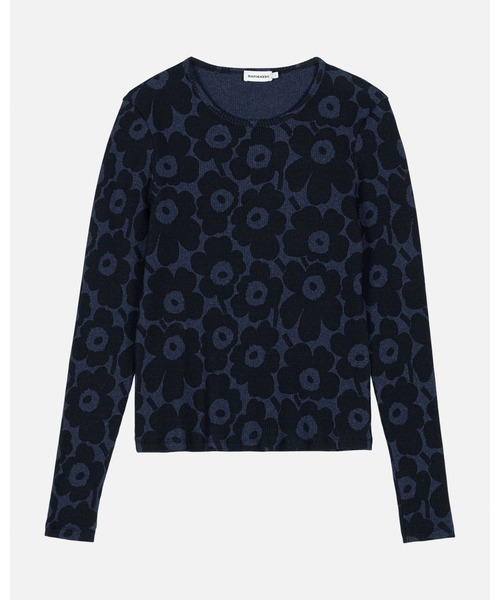 marimekko(マリメッコ)の「Vaihde Unikko / shirt(Tシャツ/カットソー・レディース・ネイビー・X-SMALL/SMALL/MEDIUM/LARGE)」の5枚目の写真