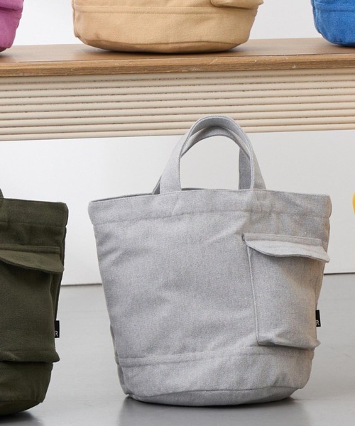 ROOTOTE(ルートート)の「ルートート / ランチバッグ ミニトート キャンバス マチ広 大容量 SN.デリ.リサイクルコットン-G(トートバッグ・レディース・その他5/その他4/その他3/その他2/その他1/その他6・FREE)」の2枚目の写真