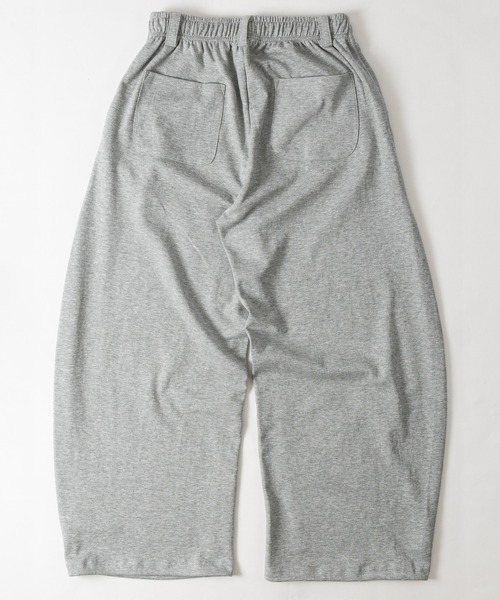 SUGGESTION(サジェッション)の「【31】カーブシルエット ポンチスウェットパンツ ドローコード付き(スウェットパンツ・メンズ・ブラック/杢グレー・MEDIUM/LARGE)」の14枚目の写真