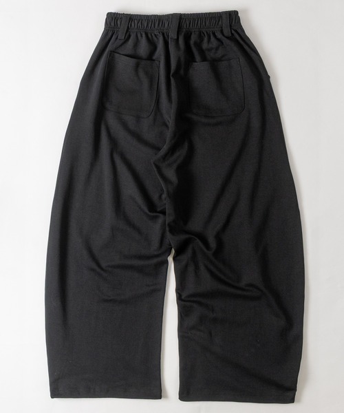 SUGGESTION(サジェッション)の「【31】カーブシルエット ポンチスウェットパンツ ドローコード付き(スウェットパンツ・メンズ・ブラック/杢グレー・MEDIUM/LARGE)」の12枚目の写真