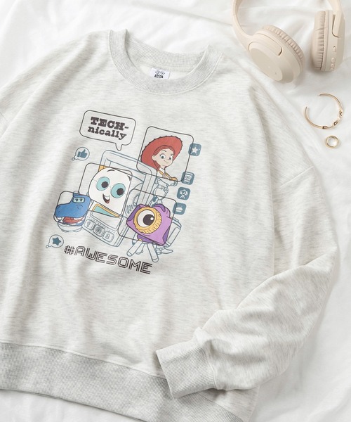 Disney（ディズニー）の「【71】【Disney/ディズニー】トイストーリー 裏毛 クルーネック ワイド クルーネック スウェット/バックプリント/トレーナー/レディース（S）（スウェット・レディース・グレー/チャコールグレー/ワイン/オートミール・M/L）」の3枚目の写真