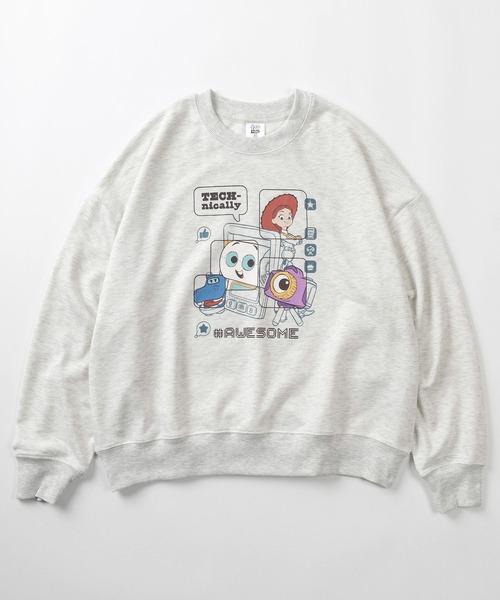 Disney（ディズニー）の「【71】【Disney/ディズニー】トイストーリー 裏毛 クルーネック ワイド クルーネック スウェット/バックプリント/トレーナー/レディース（S）（スウェット・レディース・グレー/チャコールグレー/ワイン/オートミール・M/L）」の8枚目の写真