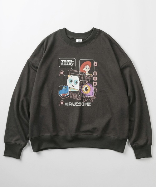 Disney（ディズニー）の「【71】【Disney/ディズニー】トイストーリー 裏毛 クルーネック ワイド クルーネック スウェット/バックプリント/トレーナー/レディース（S）（スウェット・レディース・グレー/チャコールグレー/ワイン/オートミール・M/L）」の5枚目の写真