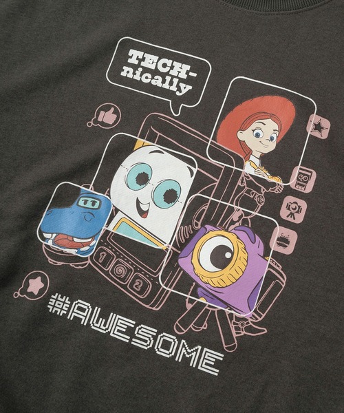 Disney（ディズニー）の「【71】【Disney/ディズニー】トイストーリー 裏毛 クルーネック ワイド クルーネック スウェット/バックプリント/トレーナー/レディース（S）（スウェット・レディース・グレー/チャコールグレー/ワイン/オートミール・M/L）」の7枚目の写真
